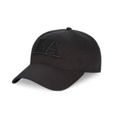 NWT August Hat Company Baseball Cap Black LA Logo Cotton Adjustable MSRP $24 766288180239 eb-41161657